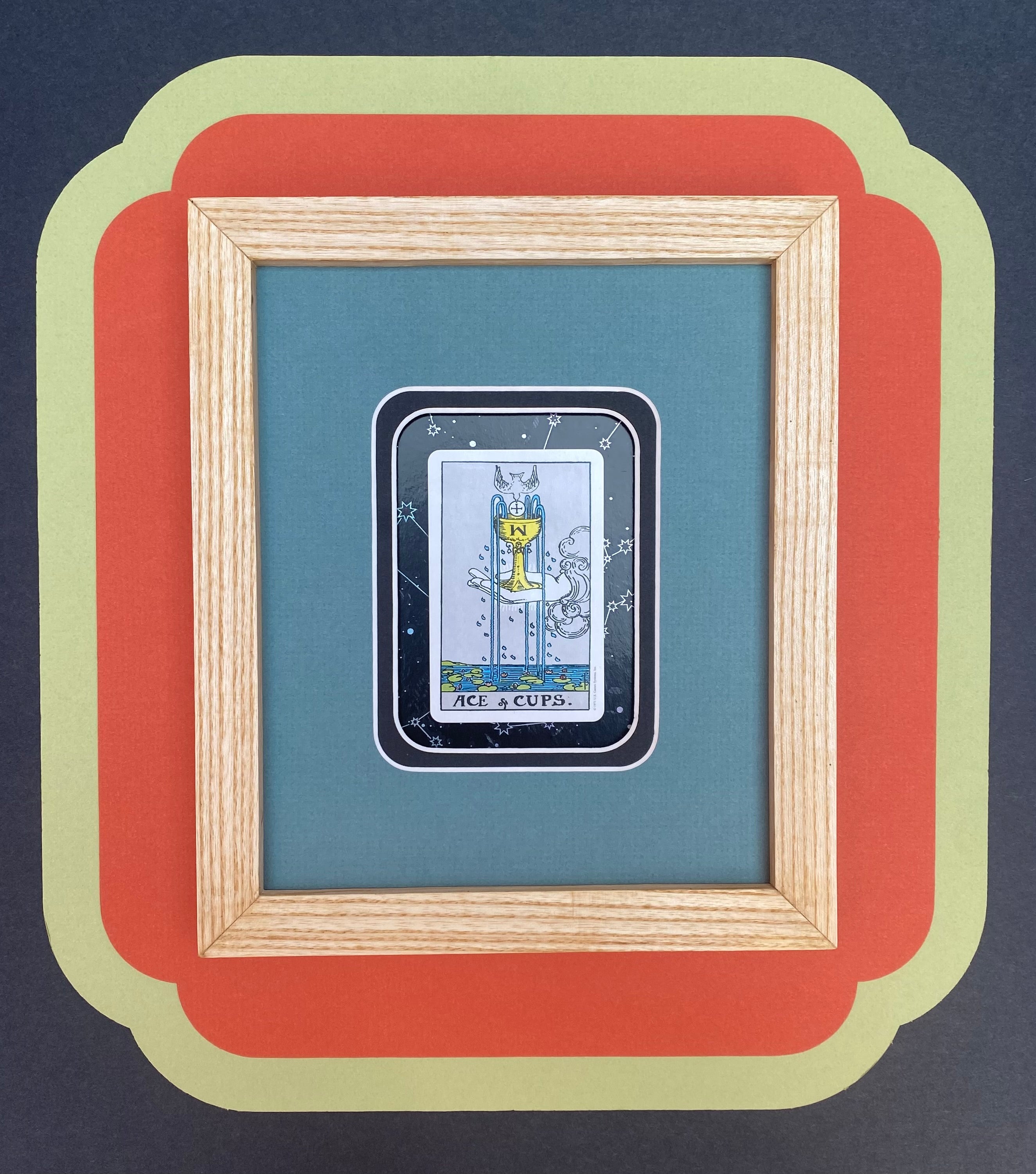 ACE OF CUPS - Framed Tarot Card