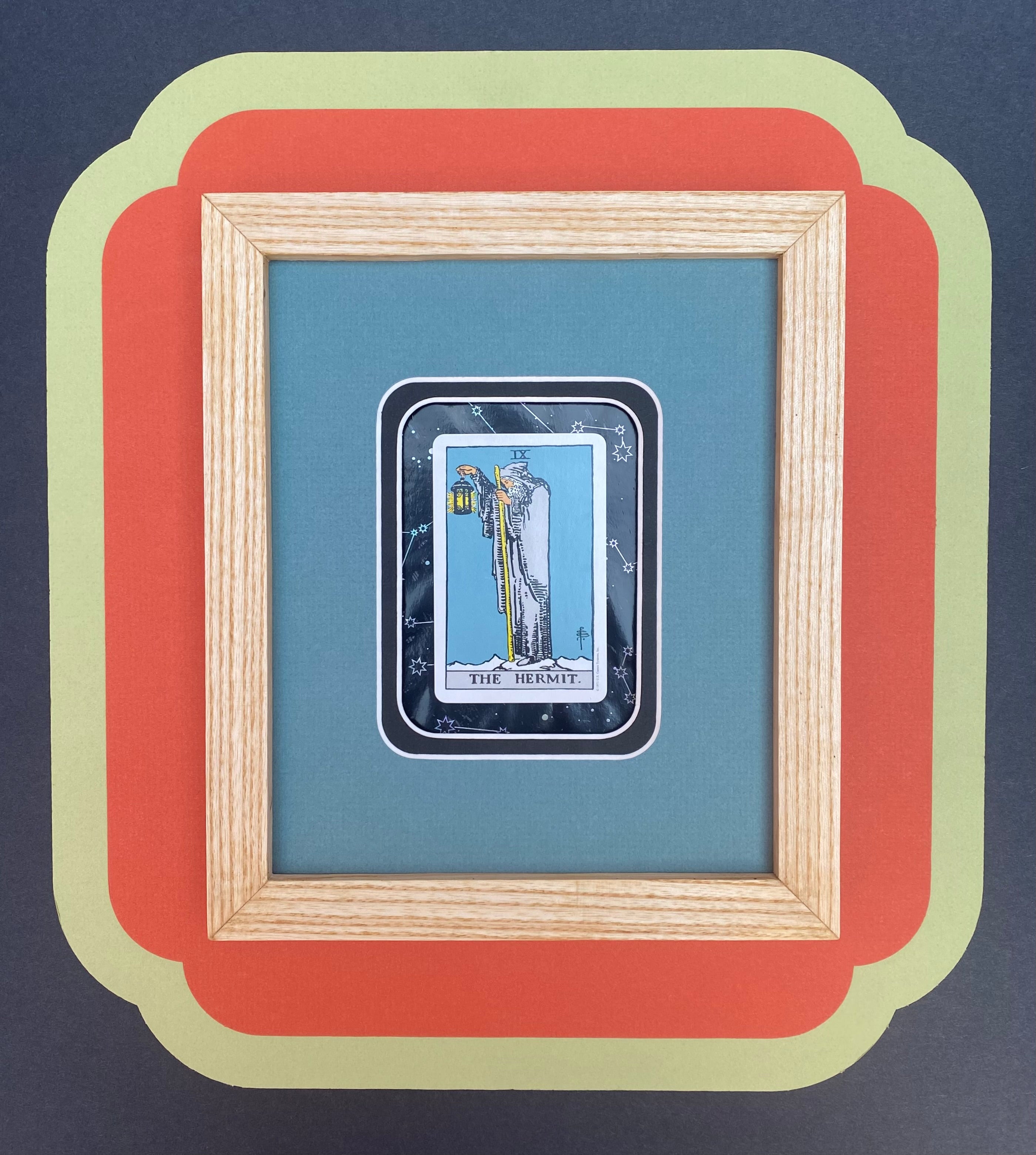 THE HERMIT - Framed Tarot Card