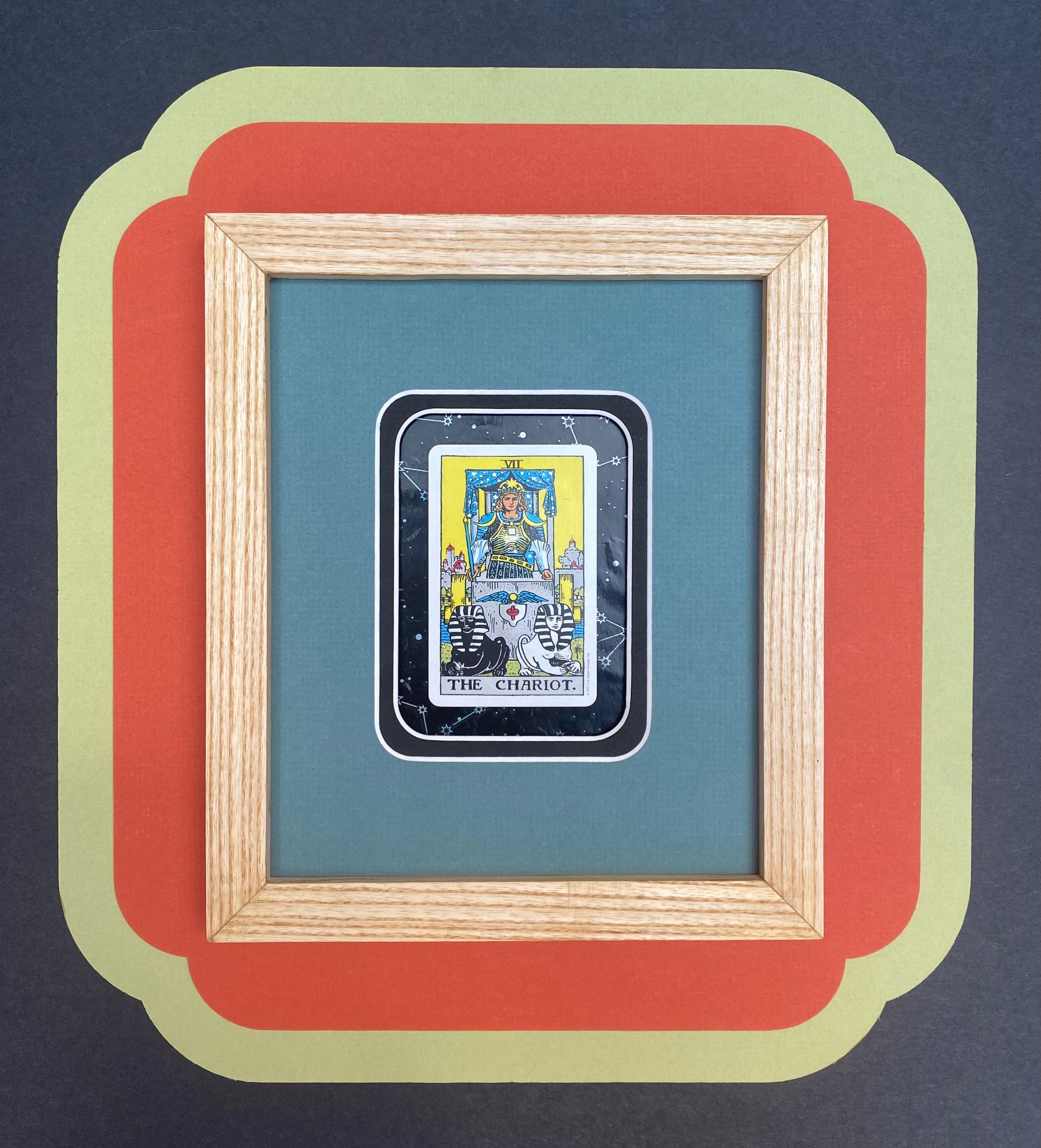 THE CHARIOT - Framed Tarot Card