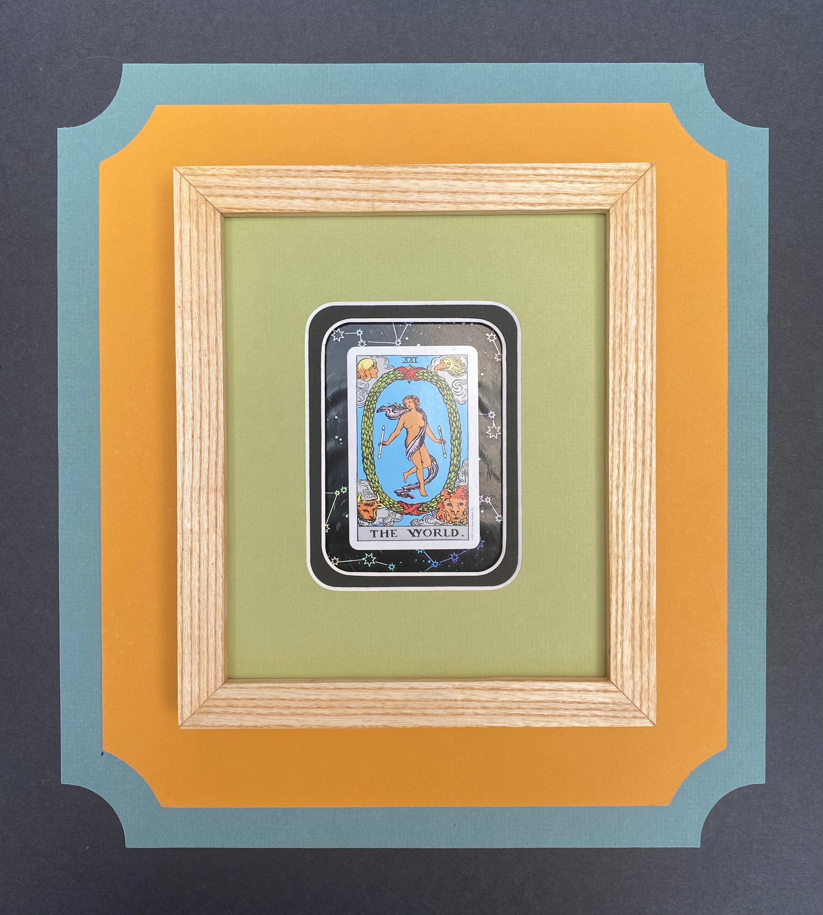 THE WORLD - Framed Tarot Card