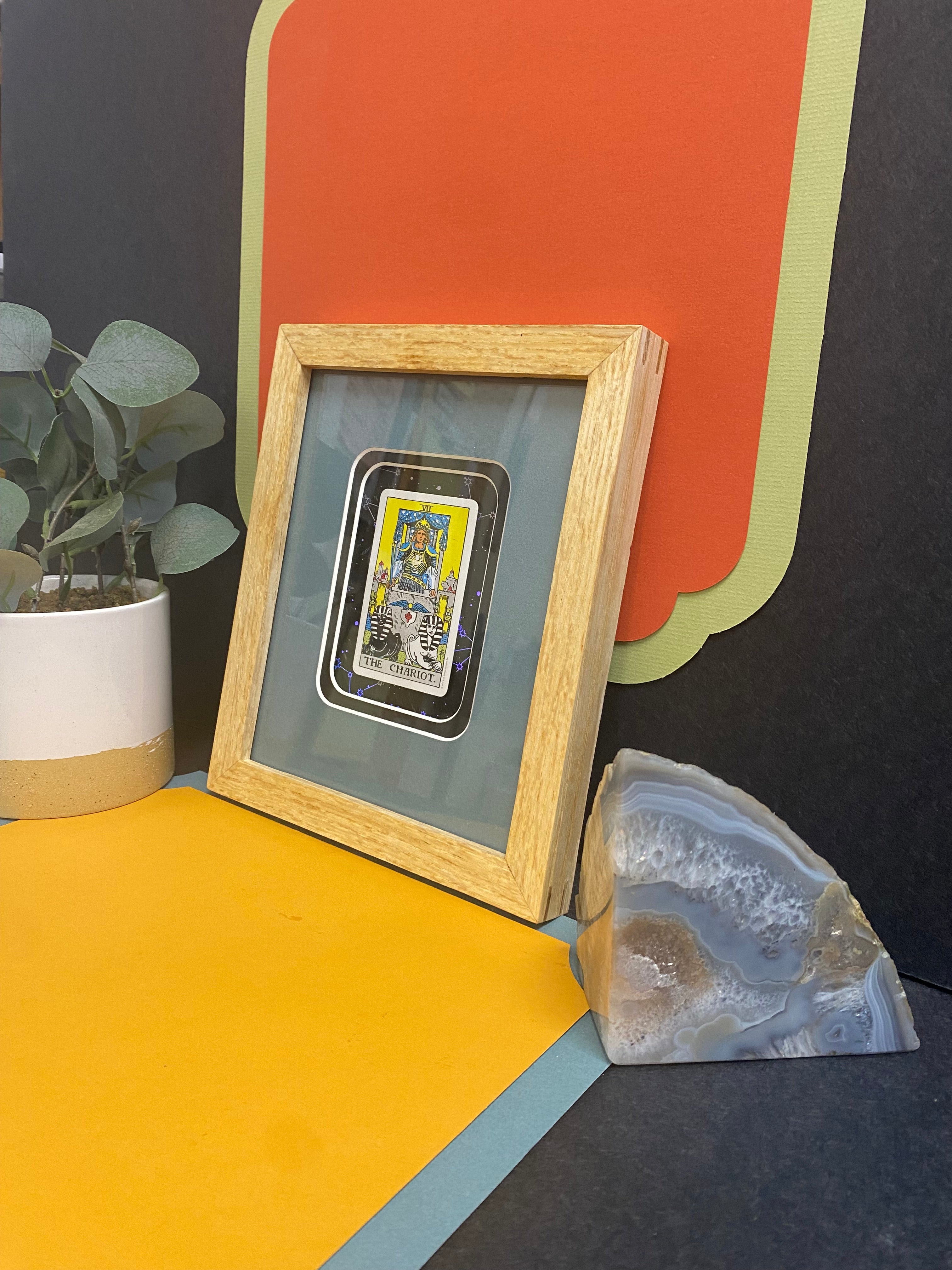 THE CHARIOT - Framed Tarot Card