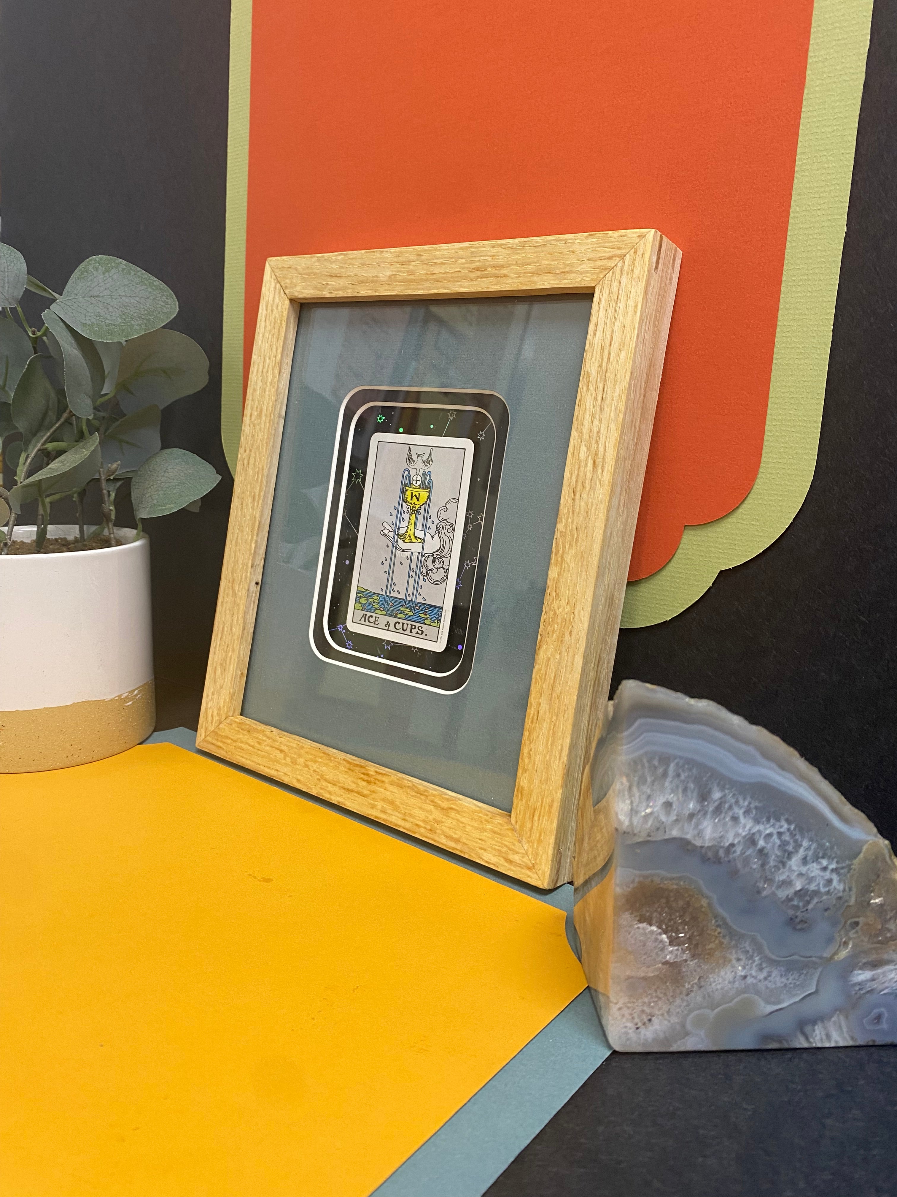 ACE OF CUPS - Framed Tarot Card