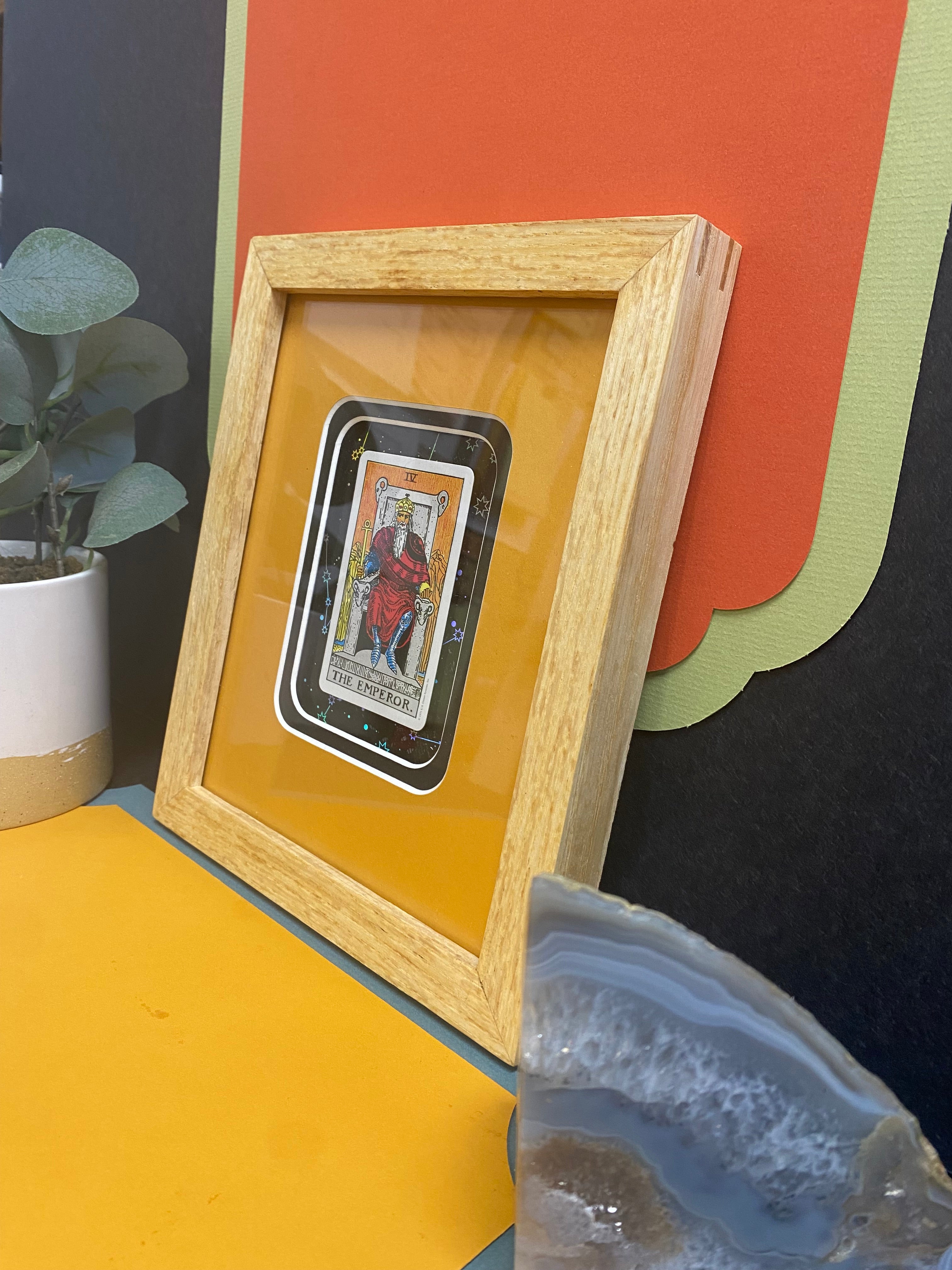 THE EMPEROR - Framed Tarot Card